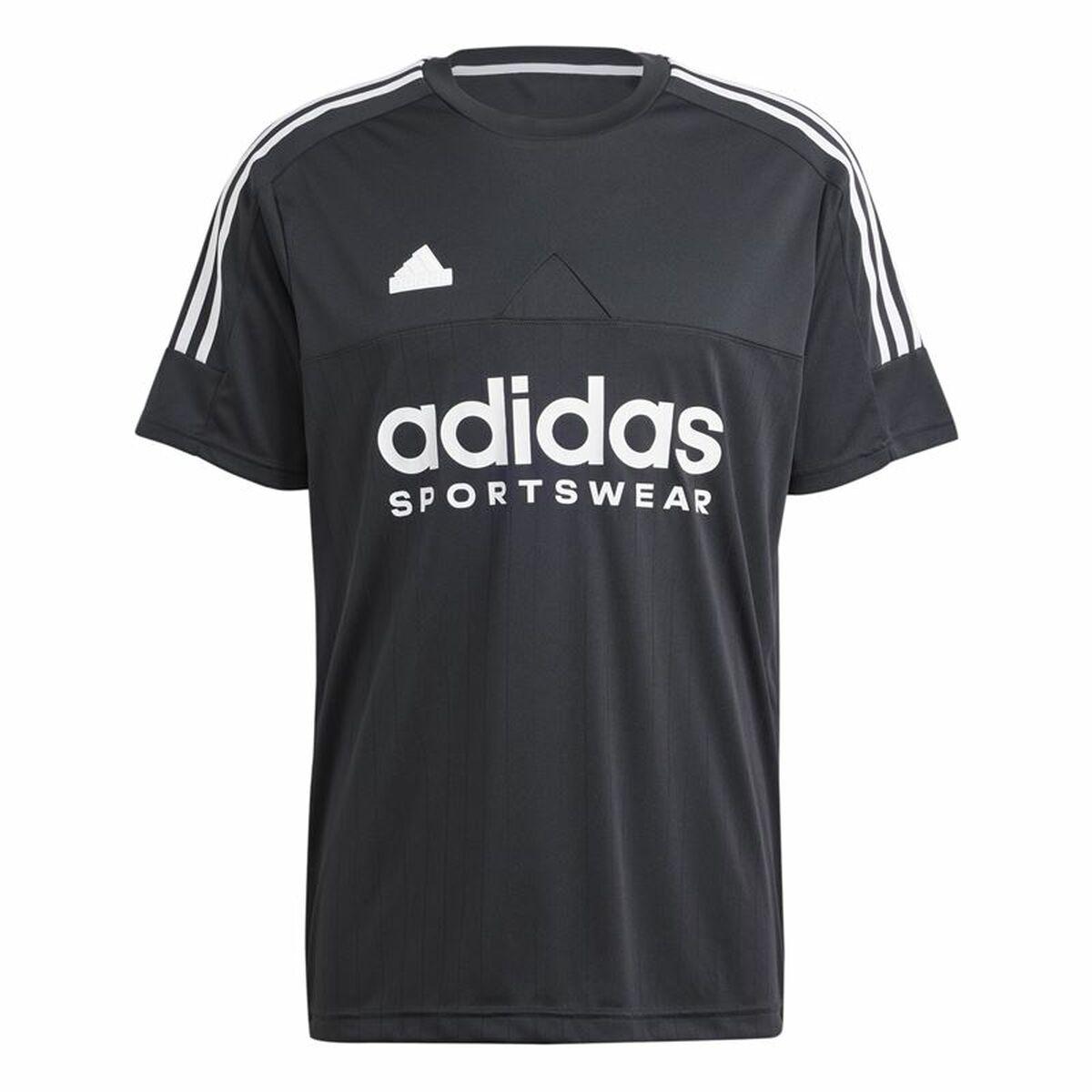 Adidas Tiro Q1 kortærmet T-shirt til mænd - Sort, L billede