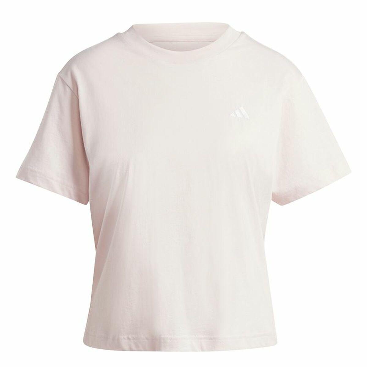 Kortærmet T-shirt til Kvinder Adidas Essentials Small Logo Beige Pink M