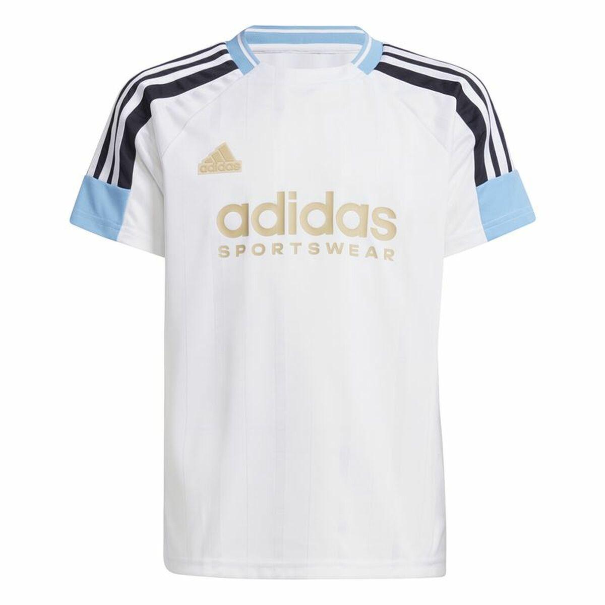 Adidas Nations kortærmet T-shirt til børn, hvid (9-10 år)