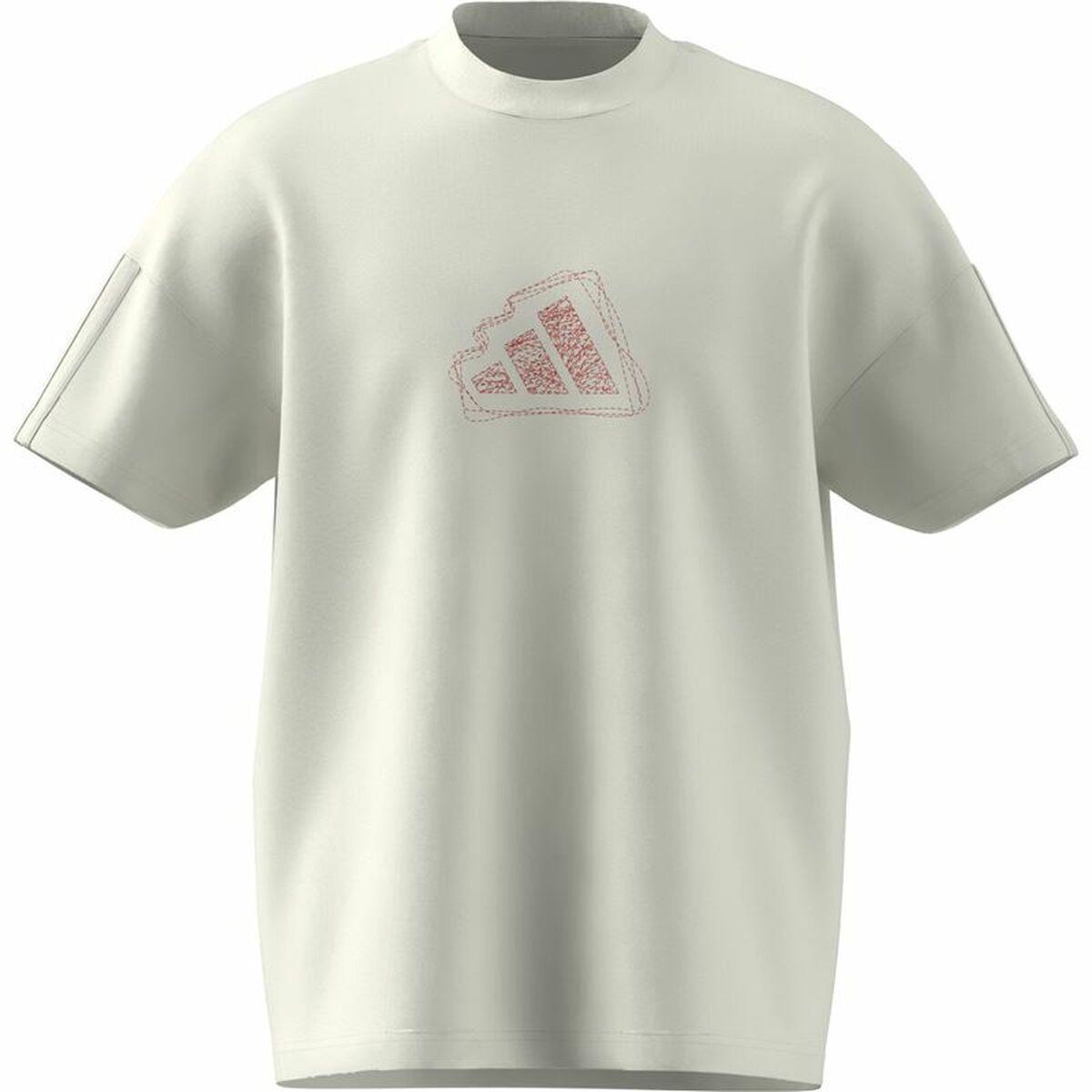Adidas All Szn Graphic Seasonal T-shirt til mænd, hvid (L)