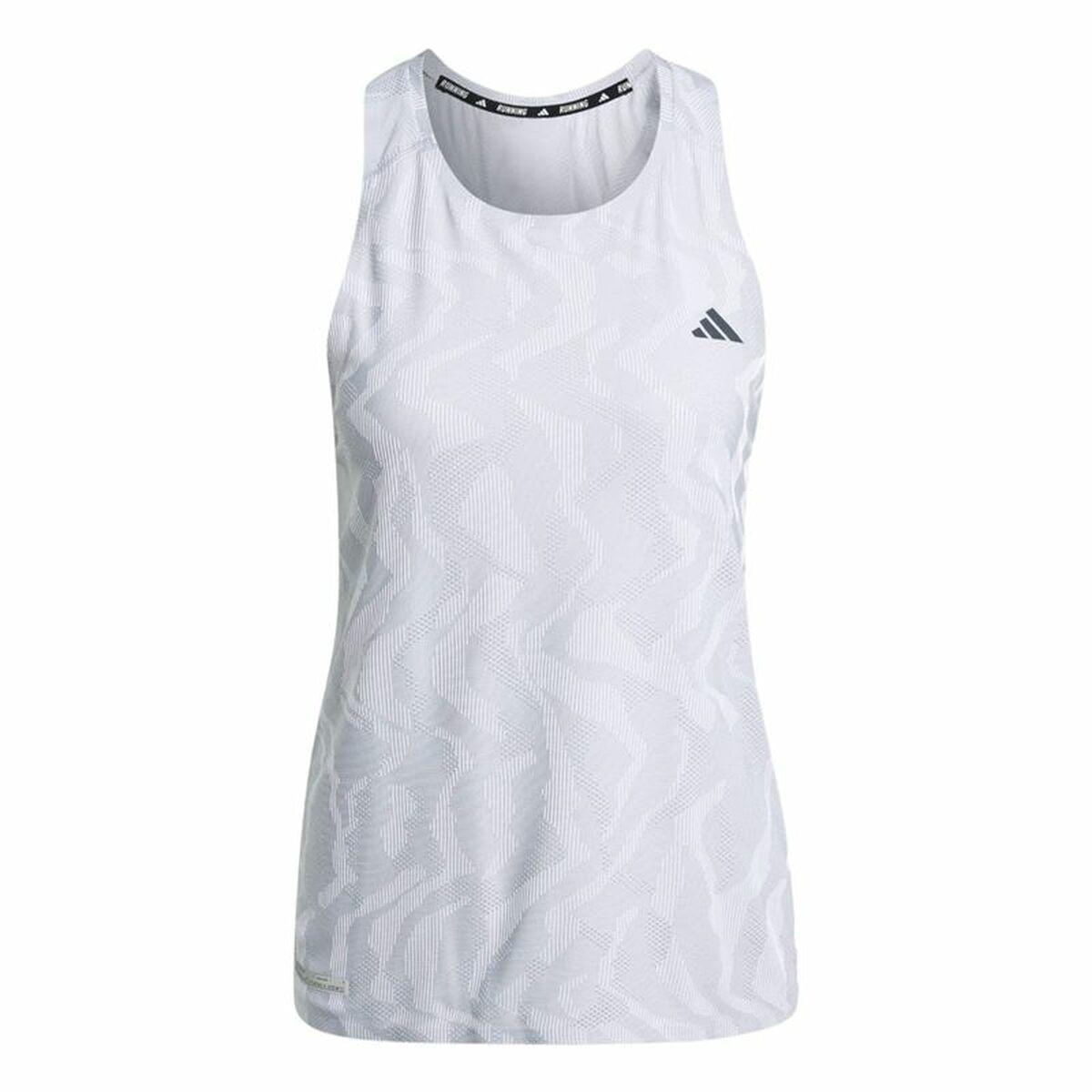 Adidas Ultimate Airchill Engineered løbe-T-shirt dame, hvid - S