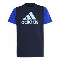 Kortærmet T-shirt til Børn Adidas Essentials Blå 11-12 år