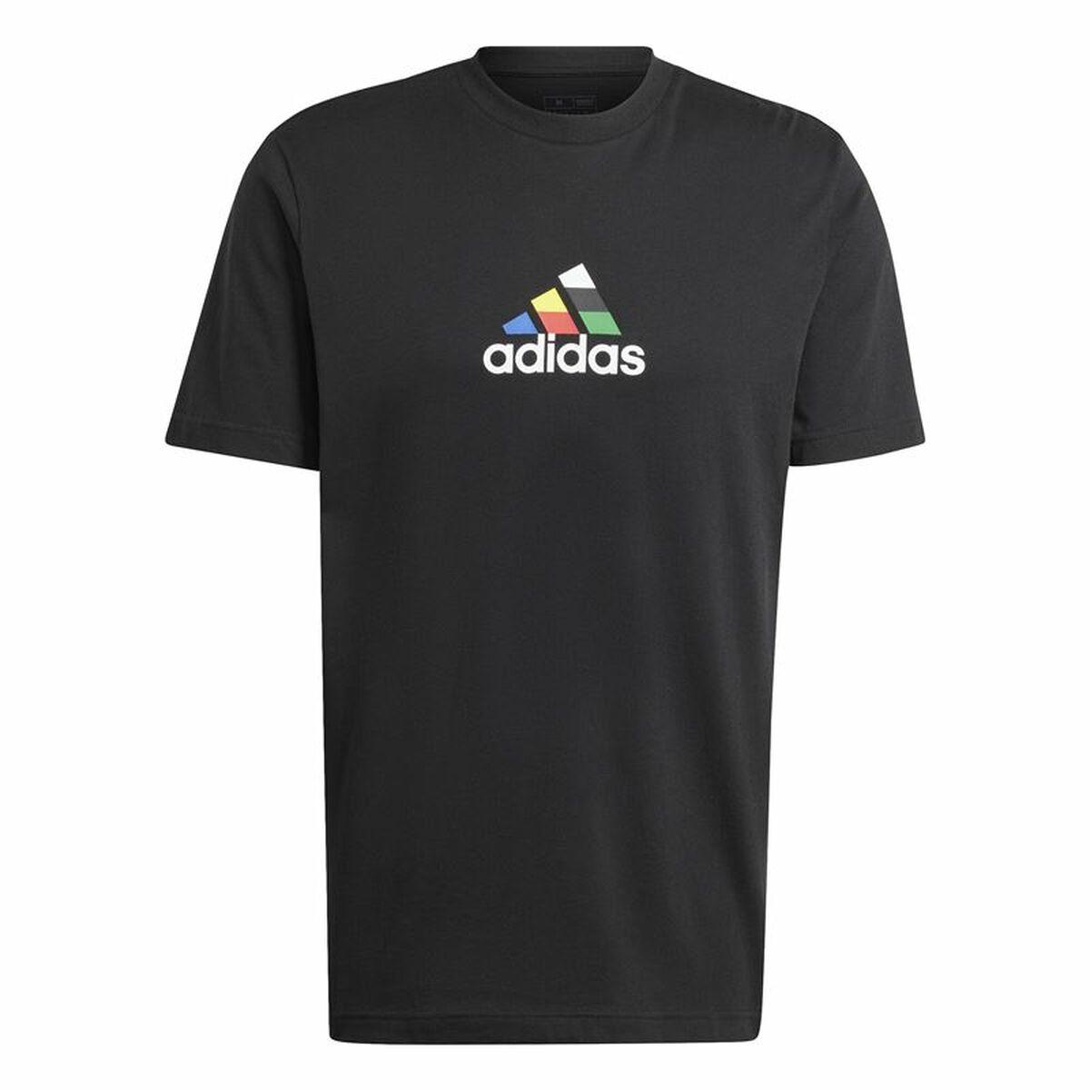 Adidas House Of Tiro Nations Graphic T-shirt til mænd, kortærmet, sort - M billede