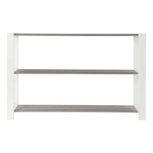 Skostativ 8424001835041 Hvid Multifarvet Sølvfarvet Træ Metal 80 x 30 x 50 cm