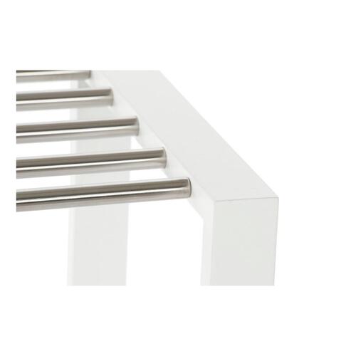 Skostativ 8424001835041 Hvid Multifarvet Sølvfarvet Træ Metal 80 x 30 x 50 cm