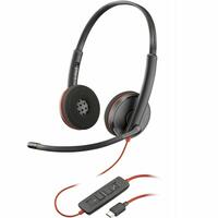 Hovedtelefoner med mikrofon Poly 8X228A6 Sort