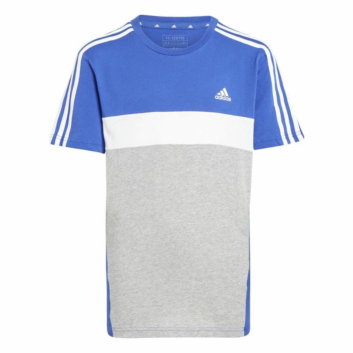 Adidas 3S Tib kortærmet T-shirt til børn - Blå (15-16 år)
