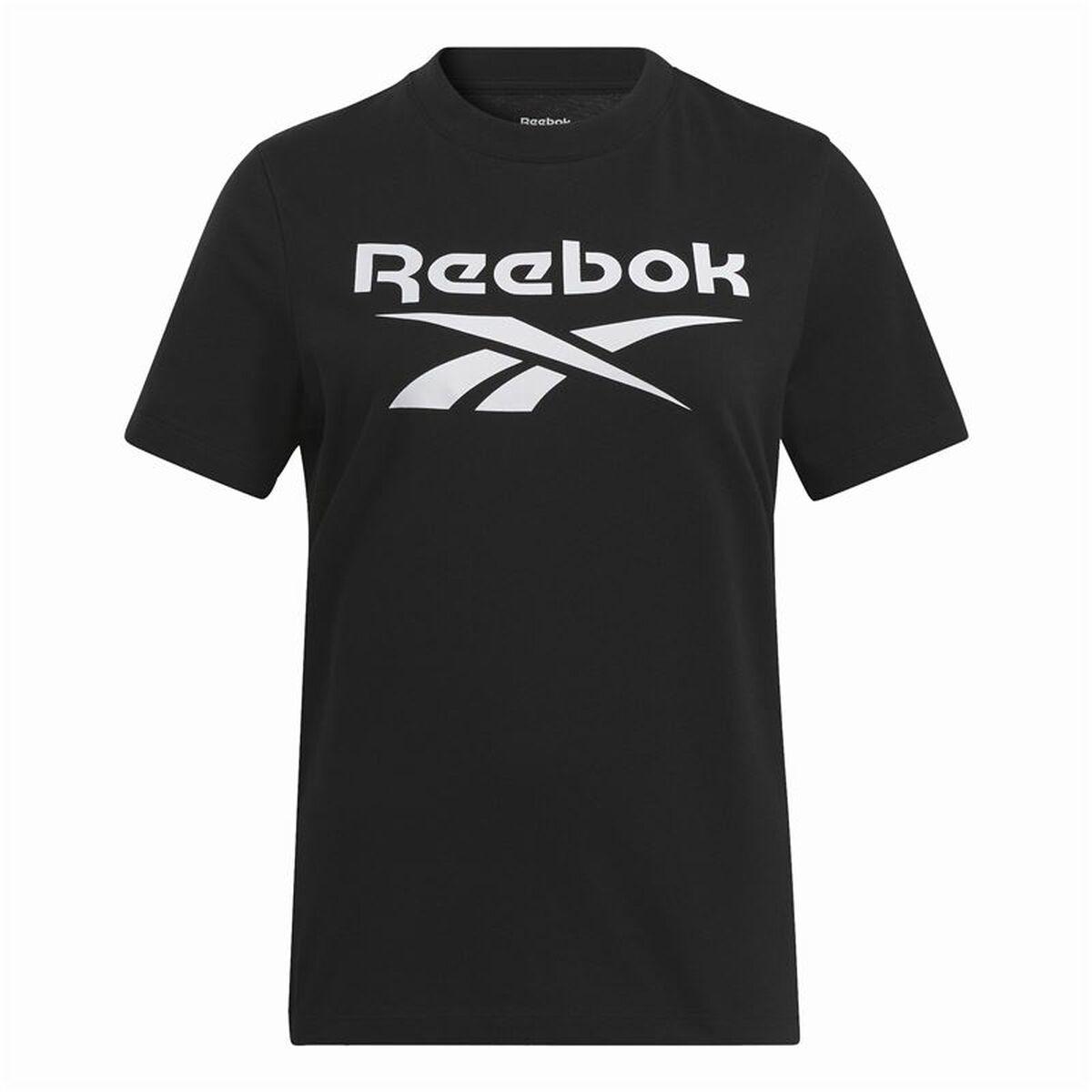 Kortærmet T-shirt til Kvinder Reebok Identity Big Logo Sort XS