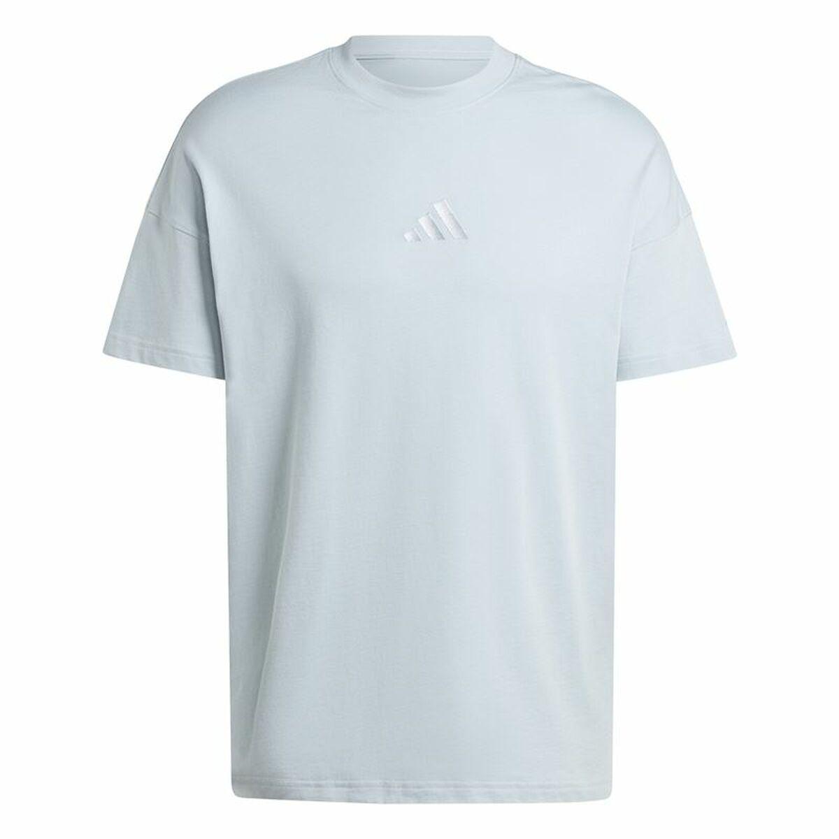 Kortærmet T-shirt til Mænd Adidas All Szn Graphic Blå S