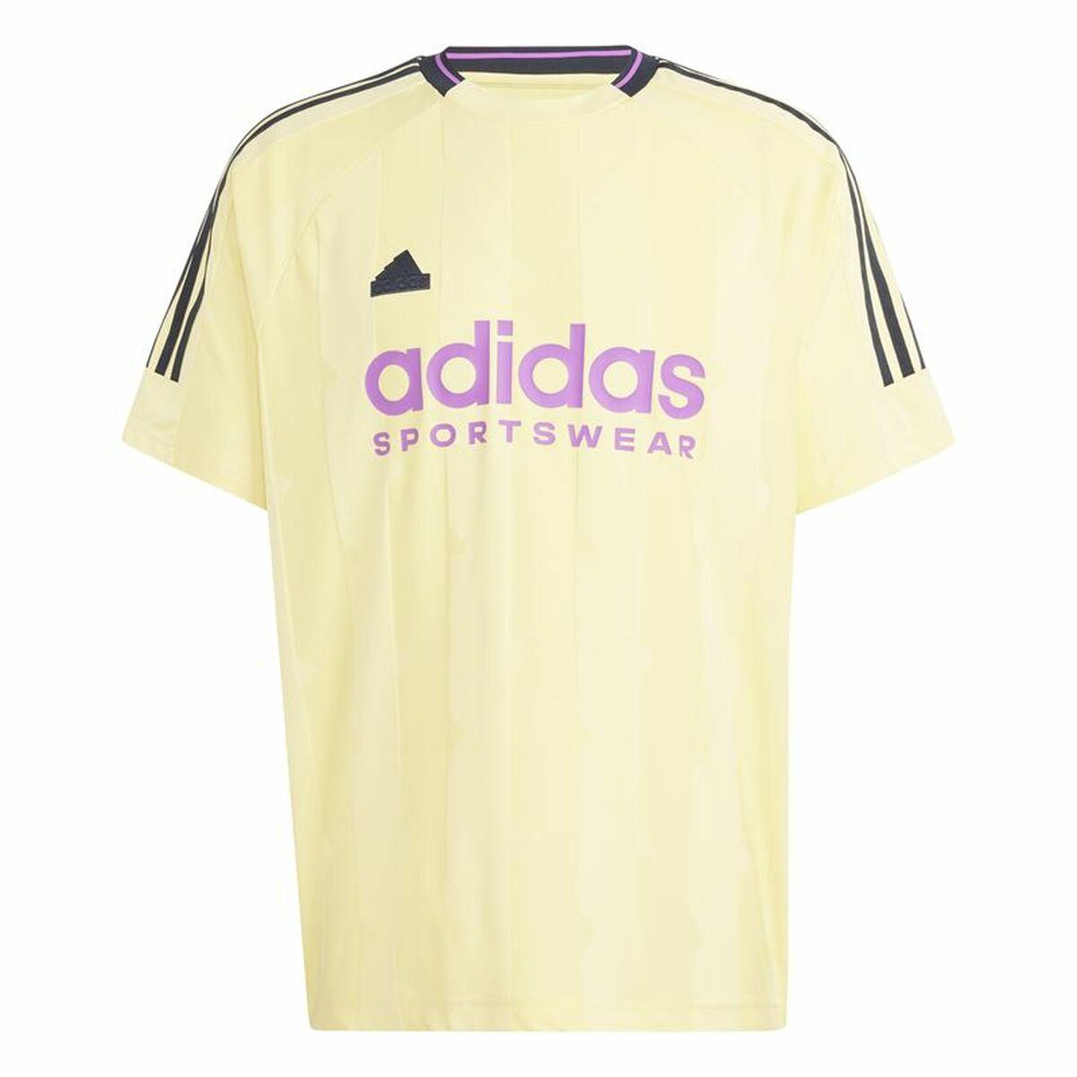 Adidas House Of Tiro Jacquard T-shirt til mænd, gul (S)