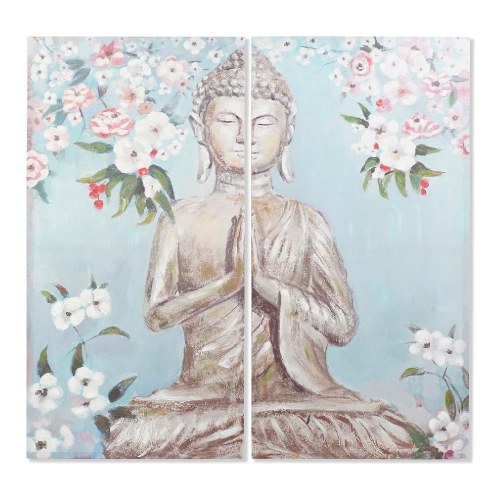 Lærredsmaleri - Buddha, 2-delt, 140 × 140 cm