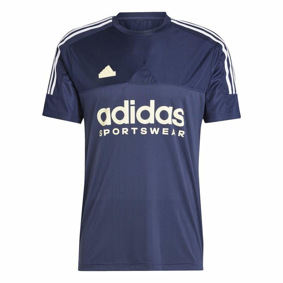 Adidas Tiro kortærmet T-shirt til mænd - Blå (S)