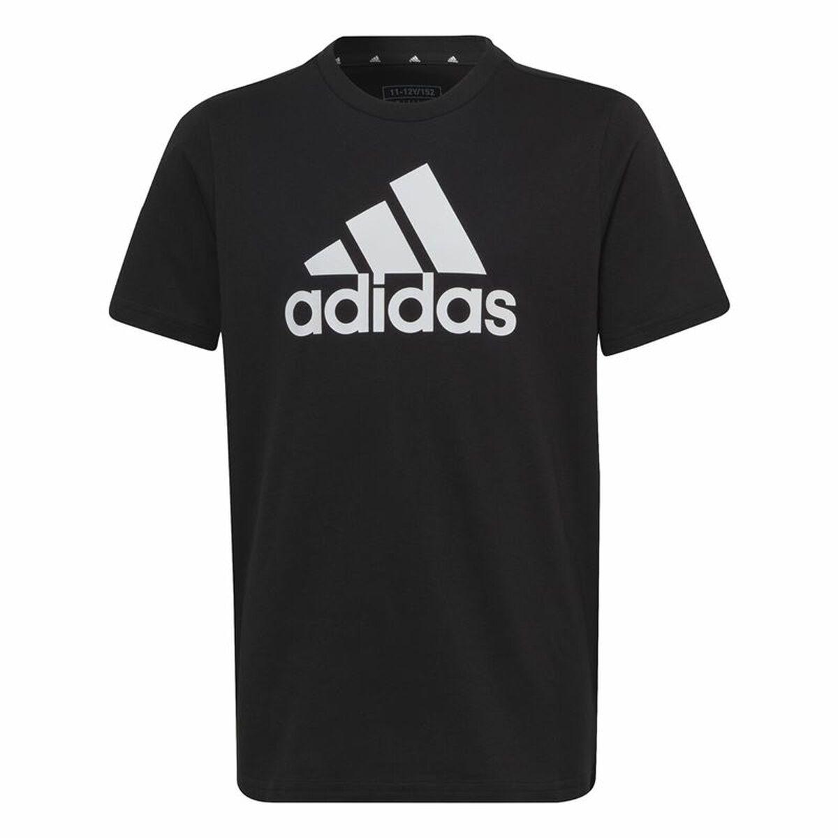 Adidas Big Logo kortærmet T-shirt til børn, sort (7-8 år)