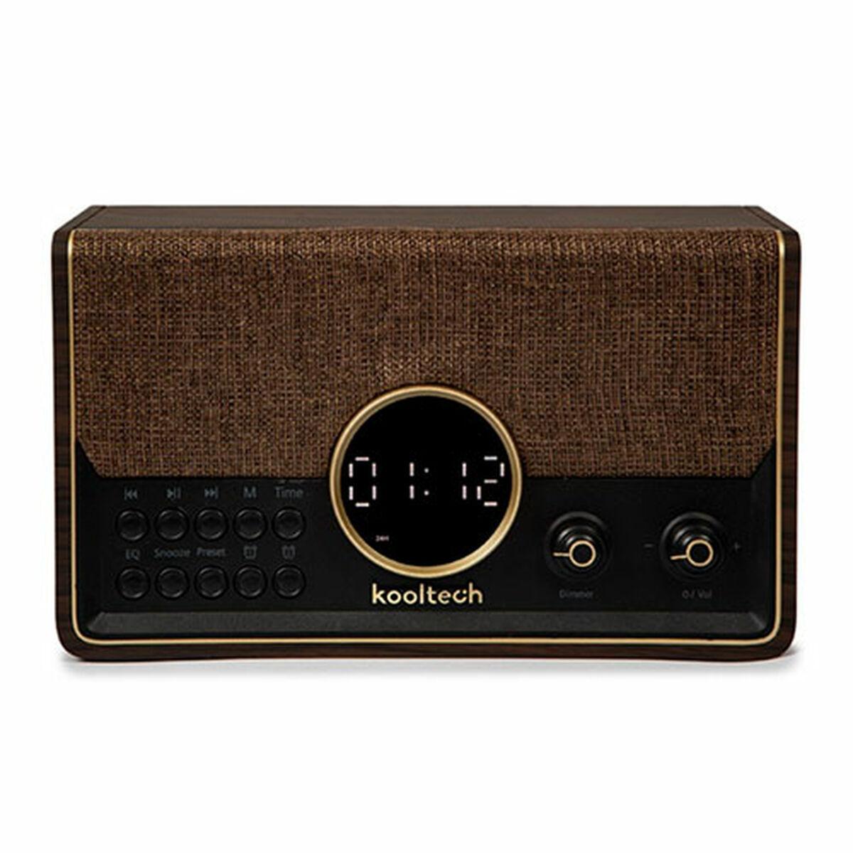 Kooltech Radio - retro bordradio med urdisplay