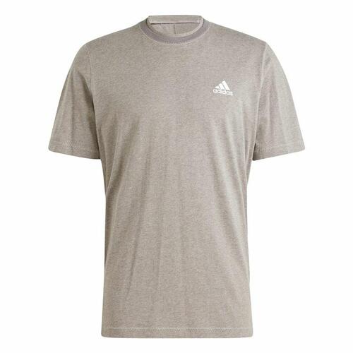 Kortærmet T-shirt til Mænd Adidas Seasonal Essentials Brun Lysegrå XL
