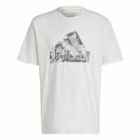 Kortærmet T-shirt til Mænd Adidas Future Icons Graphic Hvid L