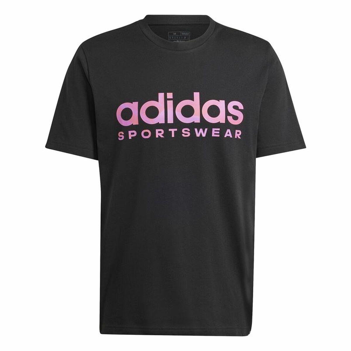 Adidas House Of Tiro Summer Linear Graphic T-shirt til mænd, sort - M