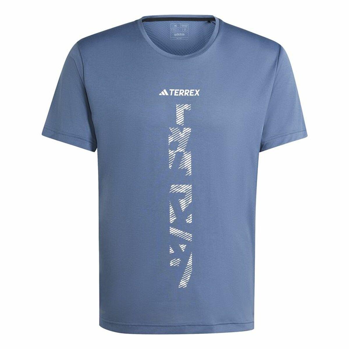 Adidas Terrex Agravic kortærmet T-shirt til mænd - Blå (XL)