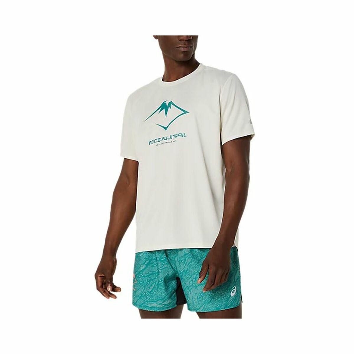 Asics Fujitrail Logo SS Top herre T-shirt - hvid (M)
