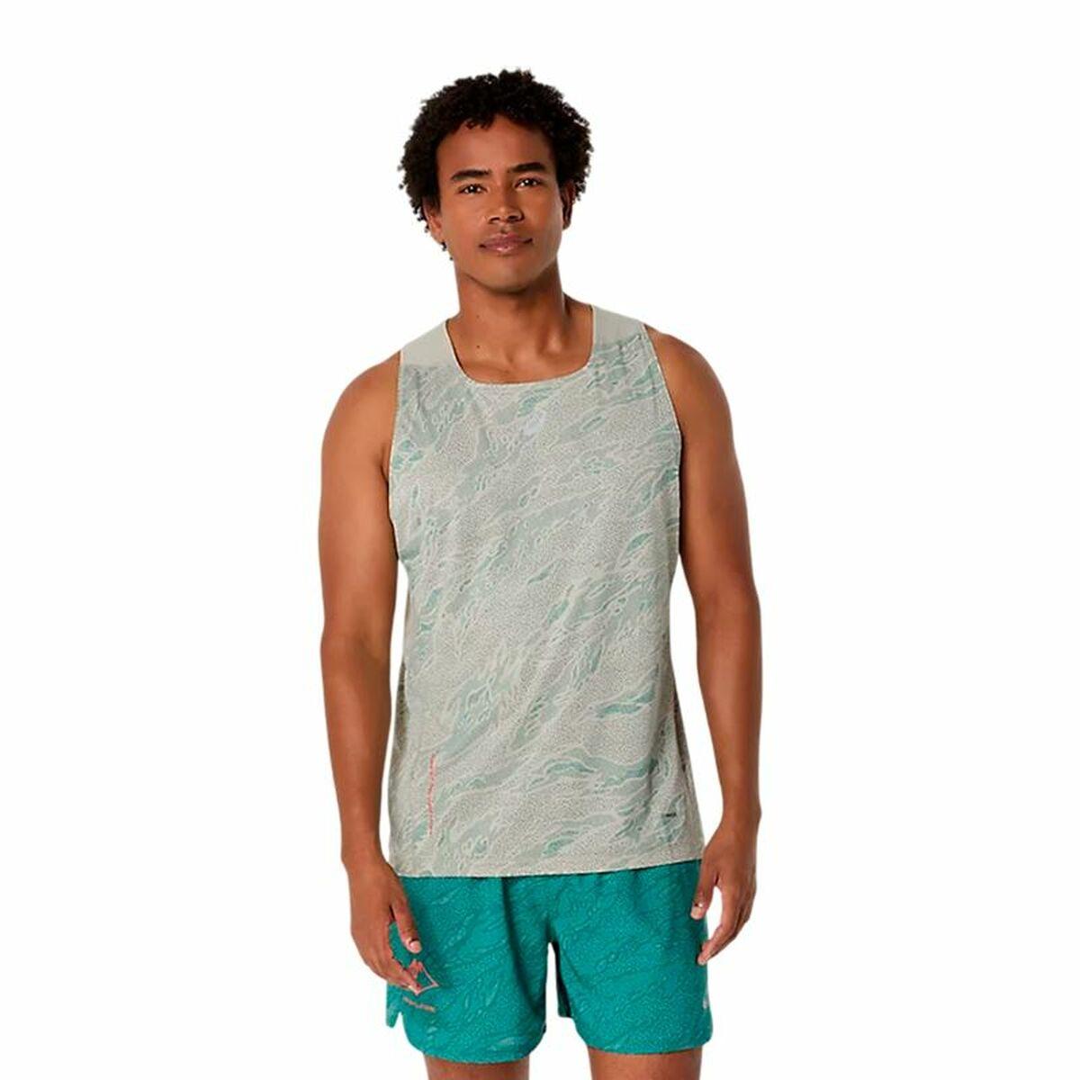 Asics Fujitrail Singlet herre tanktop - grå/lysegrå (XL)