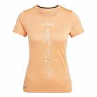 Kortærmet T-shirt til Kvinder Adidas Agravic Shirt Orange XS