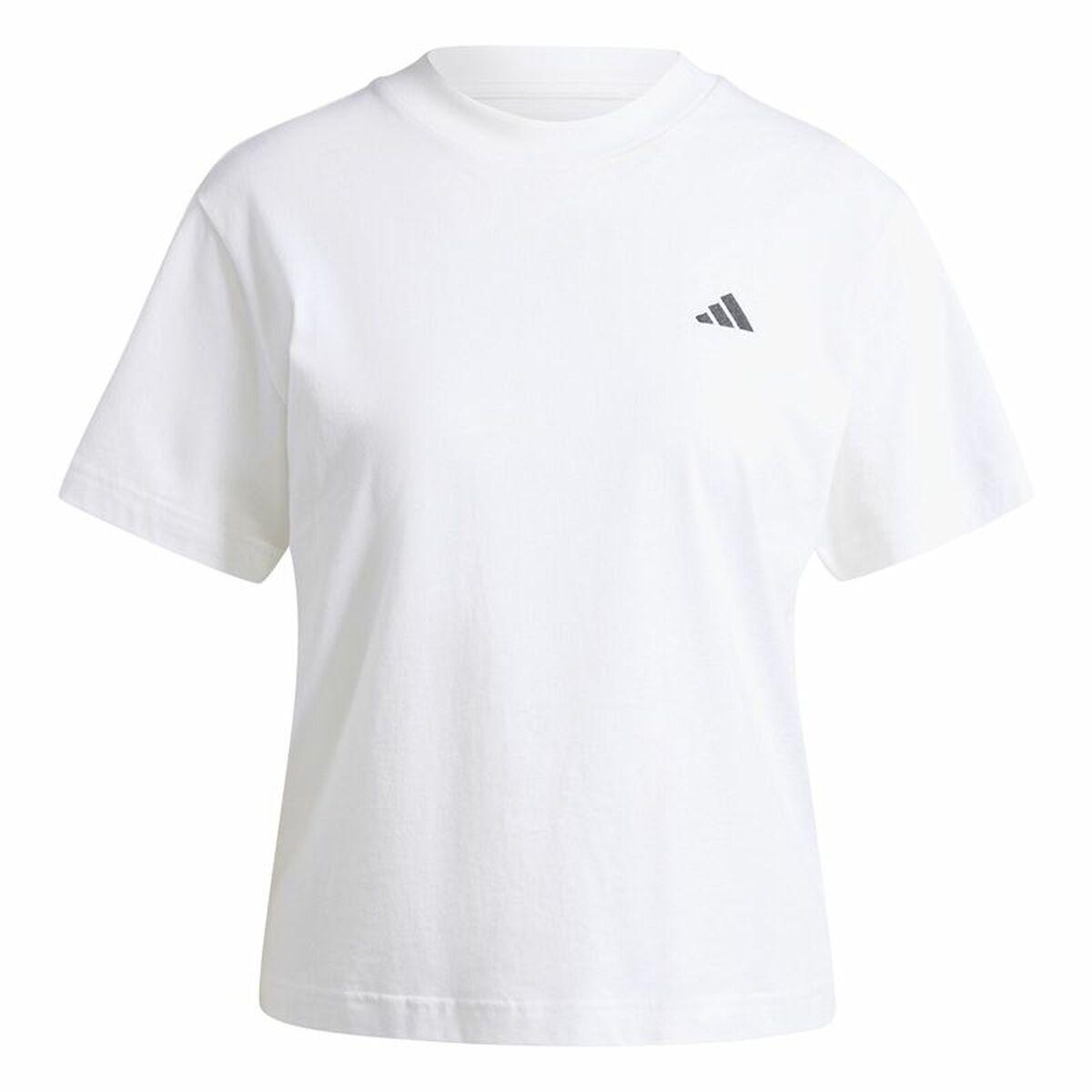 Adidas Essentials kortærmet T-shirt til kvinder - Hvid (M)