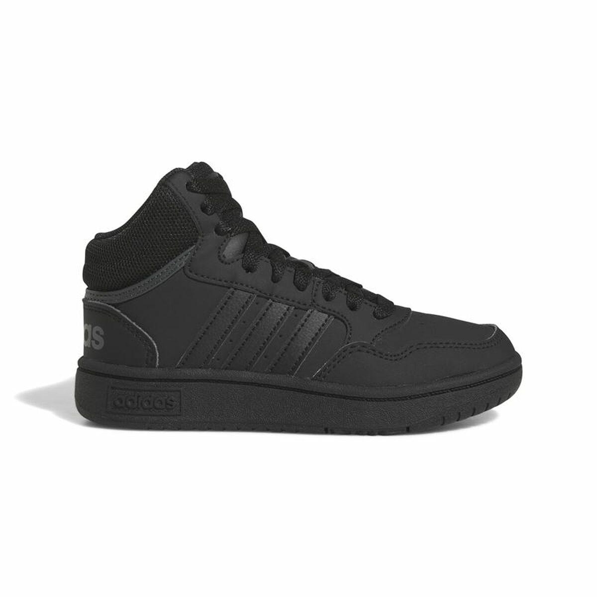 Adidas Hoops 3.0 Mid børnesneakers - sort, str. 32 billede