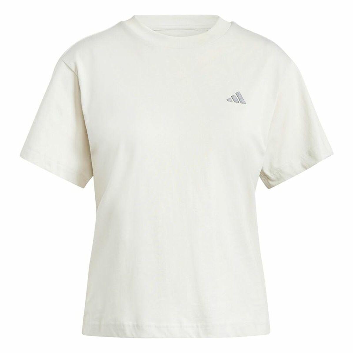 Kortærmet T-shirt til Kvinder Adidas Essentials Small Logo Hvid Beige S