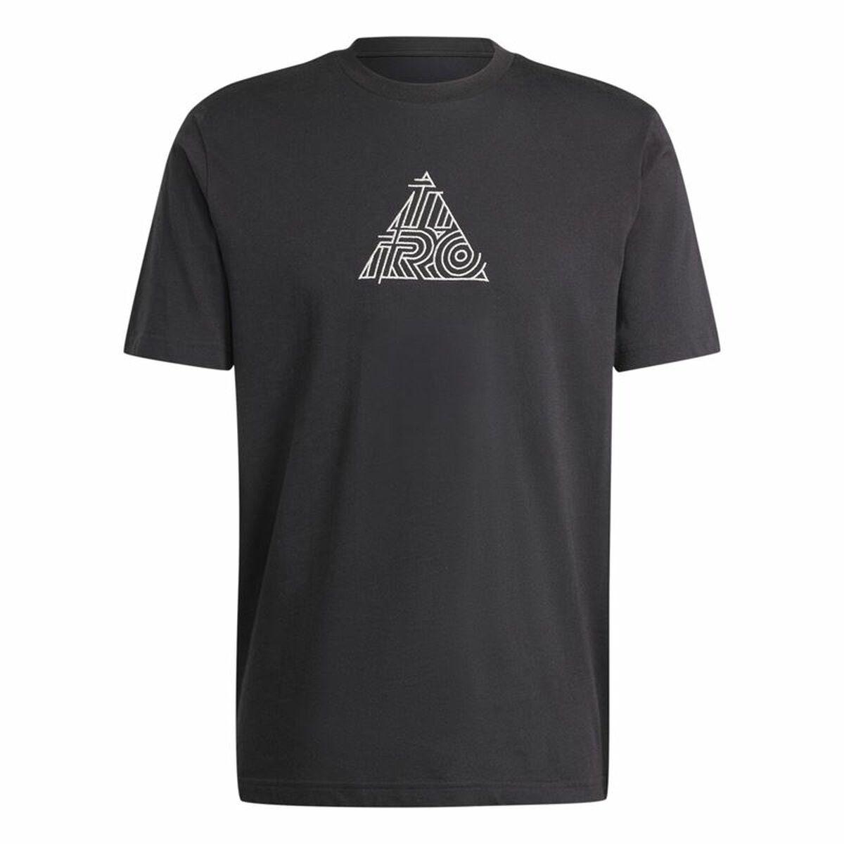 Adidas House Of Tiro Metallic Graphic T-shirt til mænd - Sort, M