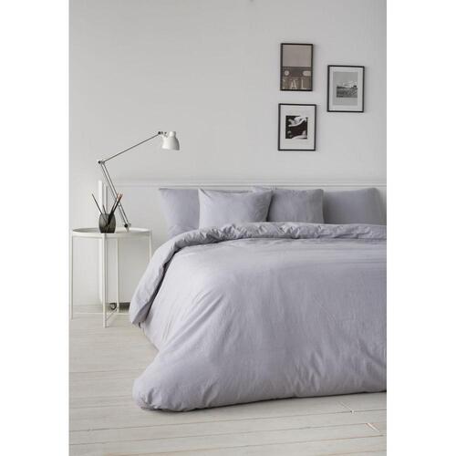 Nordisk cover Naturals Lino Grå UK super king size seng (260 x 240 cm)