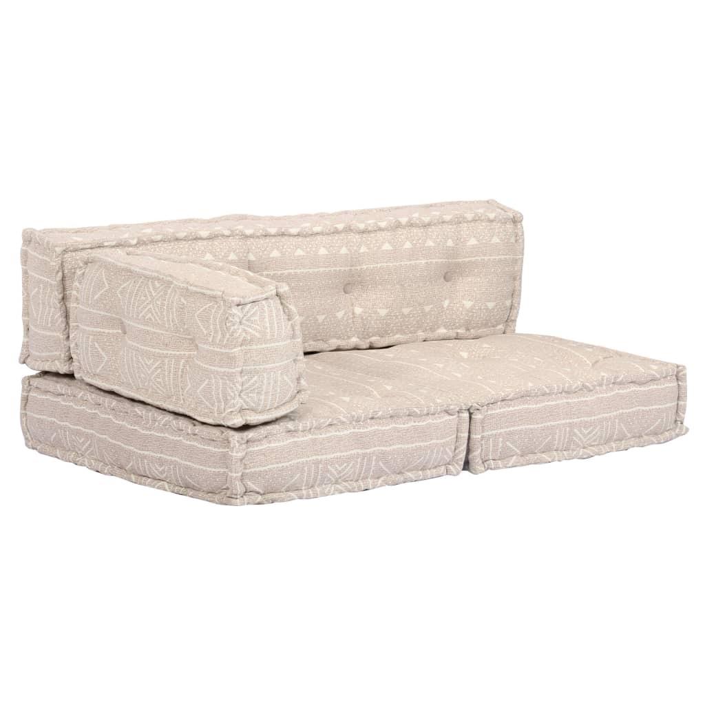 Puf stof beige