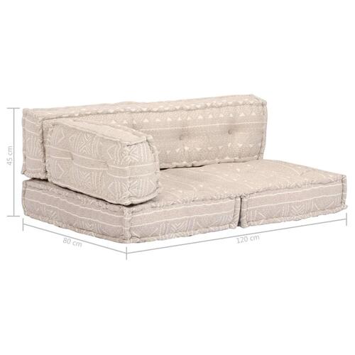 Puf stof beige