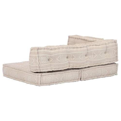 Puf stof beige