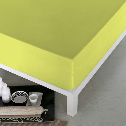 Monteret bundark Naturals Pistacie - Bred enkeltseng (105 x 190 cm)