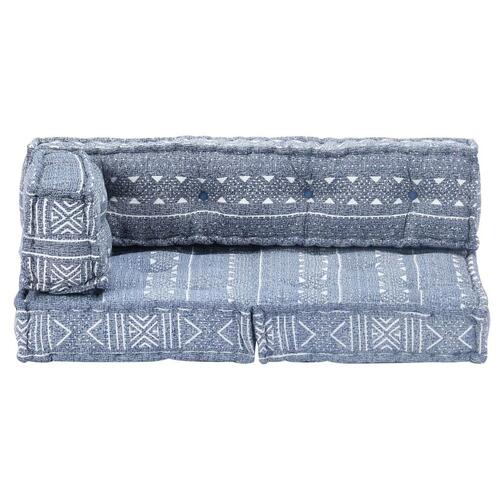 Puf stof indigo