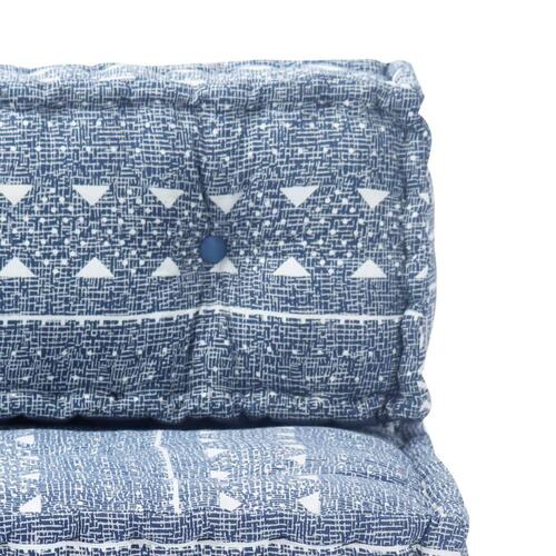 Puf stof indigo
