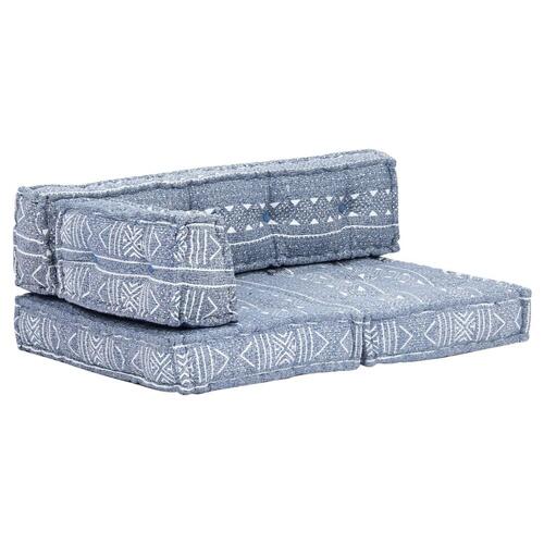 Puf stof indigo