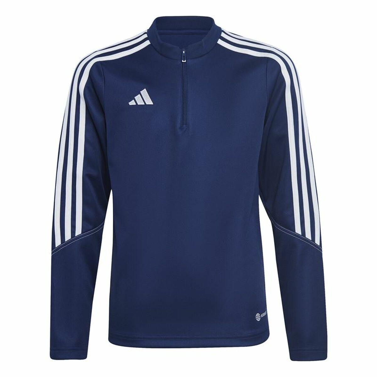 Adidas Tiro 23 sweatshirt uden hætte til børn - blå (13-14 år)