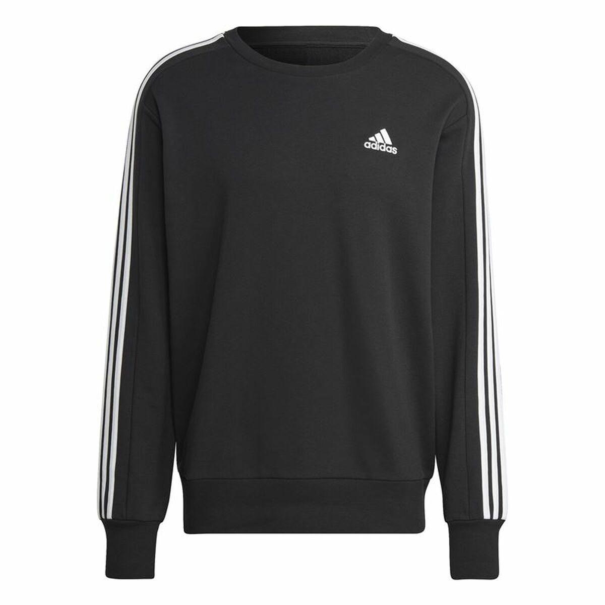 Adidas 3-Stripes sweatshirt til mænd - sort (XS)