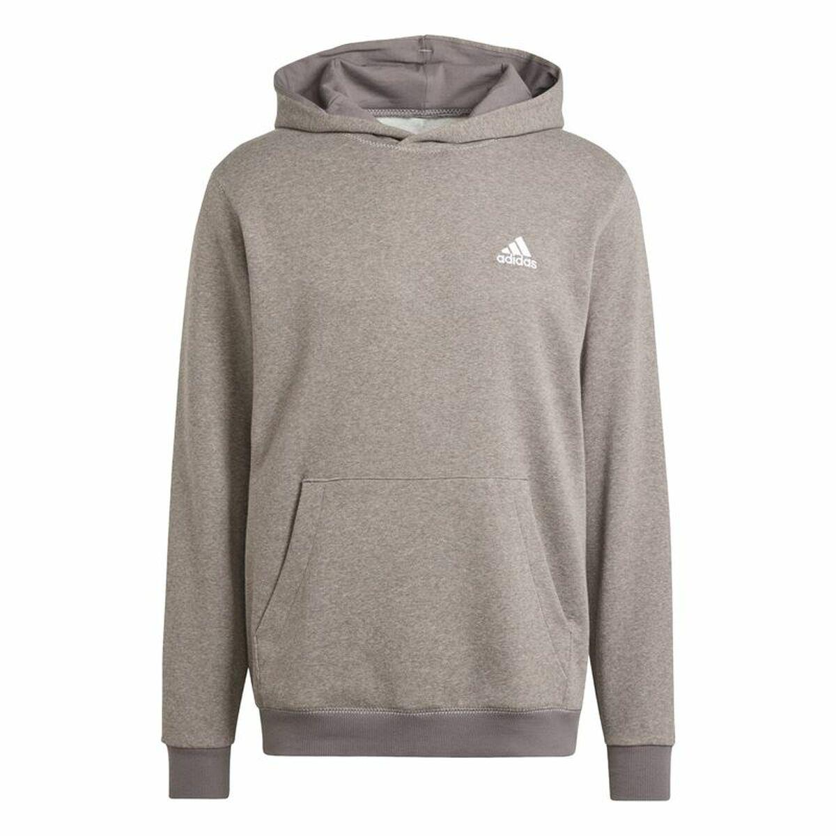 Adidas Seasonal Essentials Melange hættetrøje til mænd - brun/beige (XL)