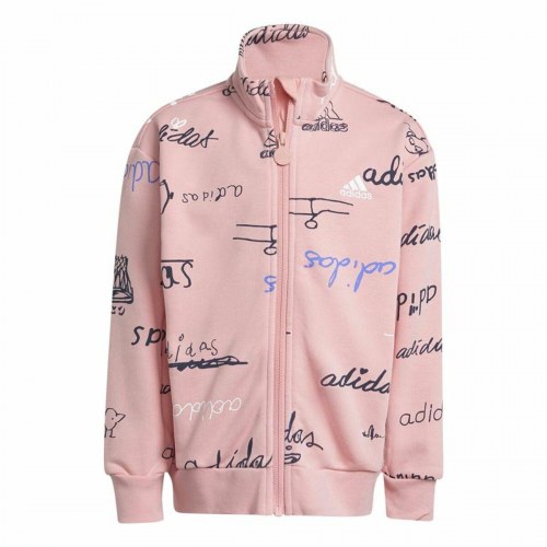 Adidas Brand Love Little træningssæt til piger - pink, 5-6 år