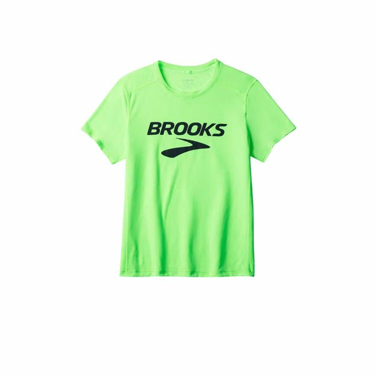 Brooks Distance 3.0 løbe-T-shirt til mænd, kortærmet - Grøn (S)