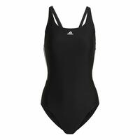 Badetøj til Kvinder Adidas 3S Mid Suit Sort 32