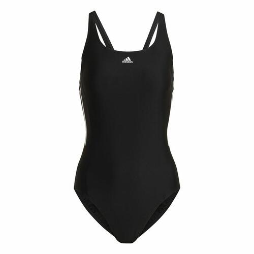 Badetøj til Kvinder Adidas 3S Mid Suit Sort 32
