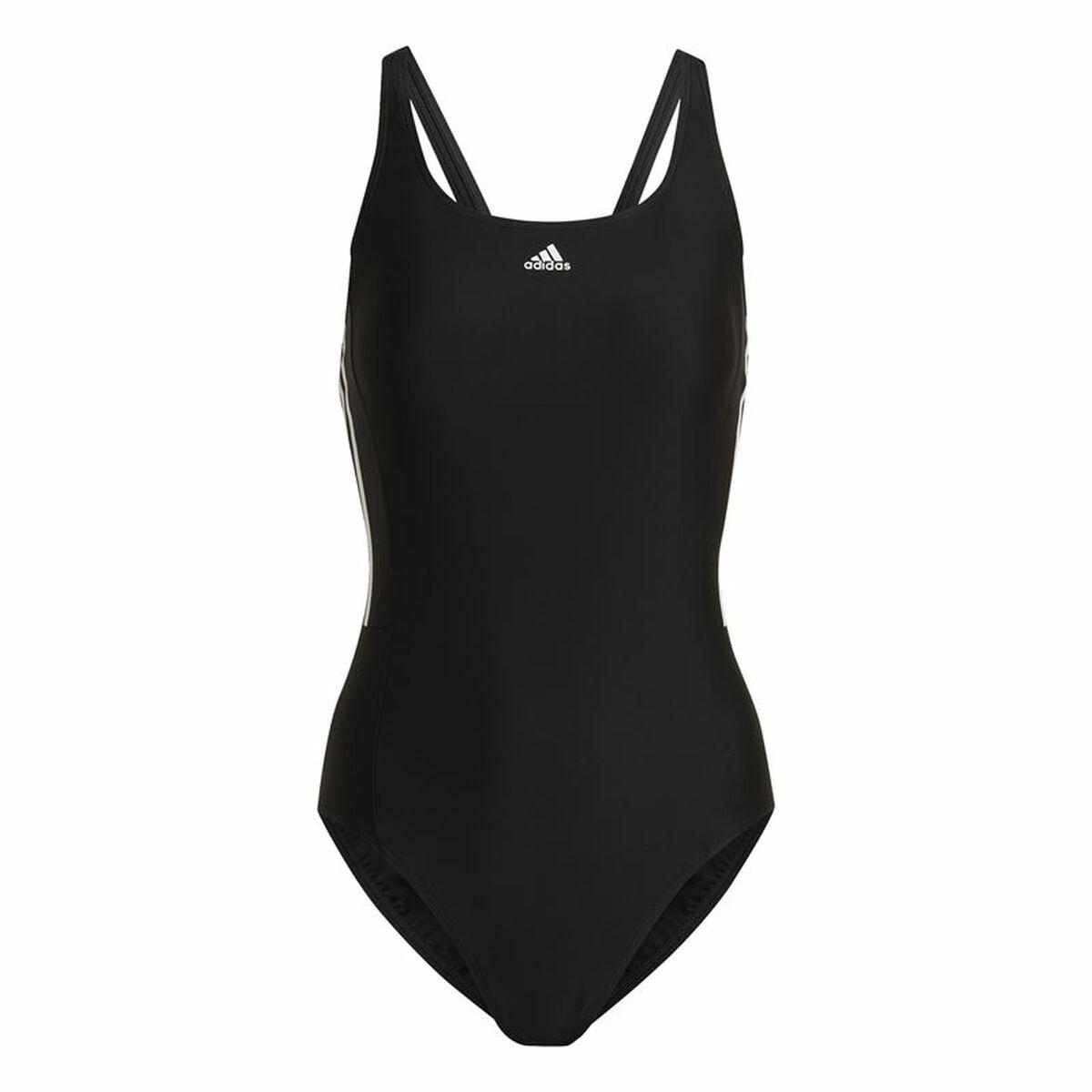 Badetøj til Kvinder Adidas 3S Mid Suit Sort 32