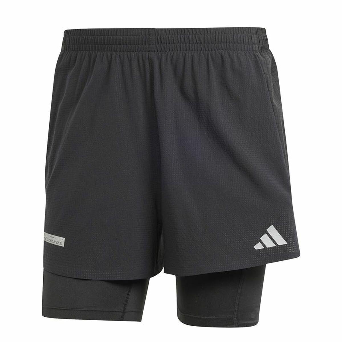 Adidas Ultimate 2in1 løbeshorts til mænd - Sort (XS)