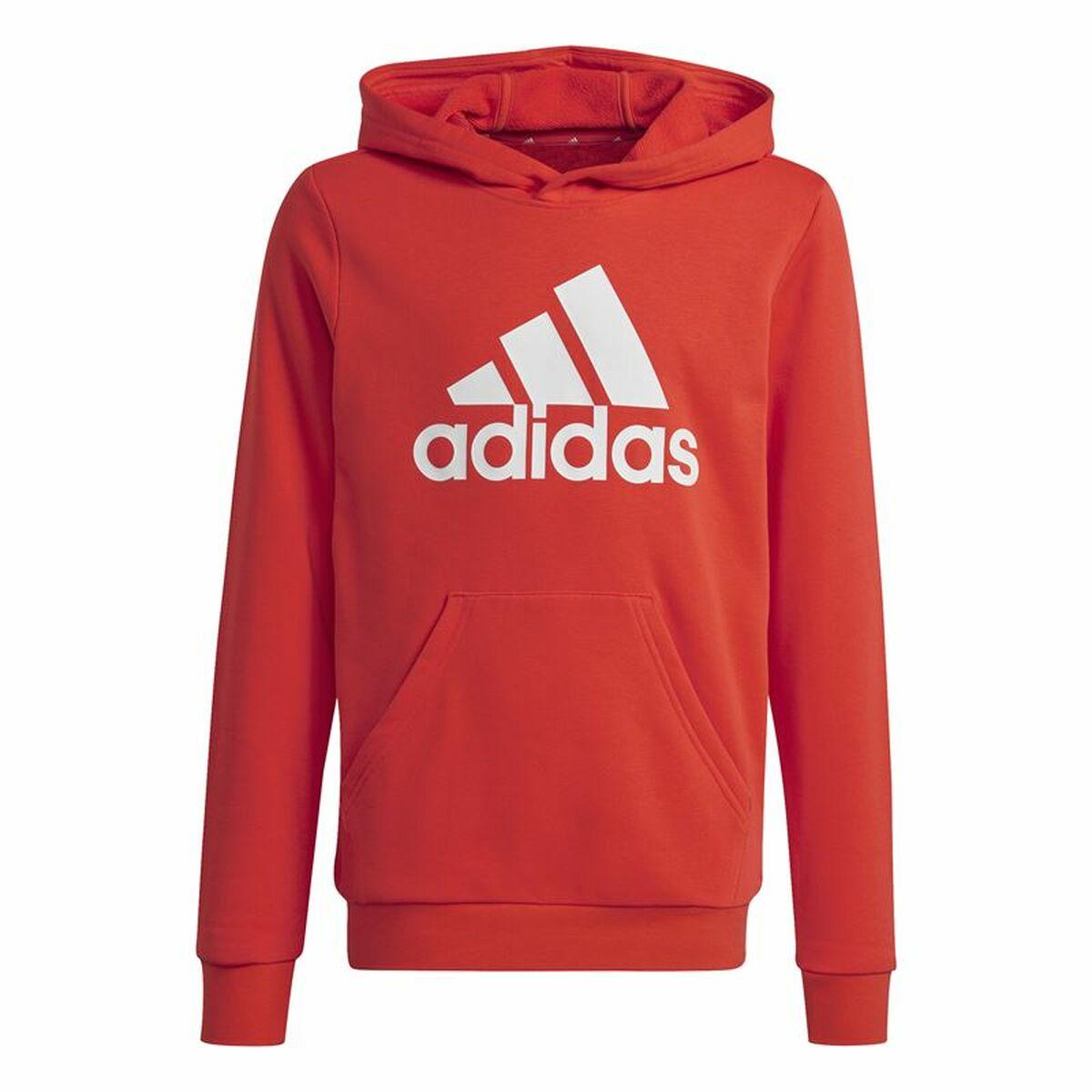 Adidas hættetrøje til børn - Big Logo Essentials, rød (11-12 år)