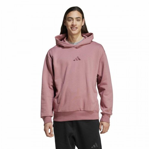 Adidas All Szn Fleece Hoodie herre hættetrøje - Pink, M