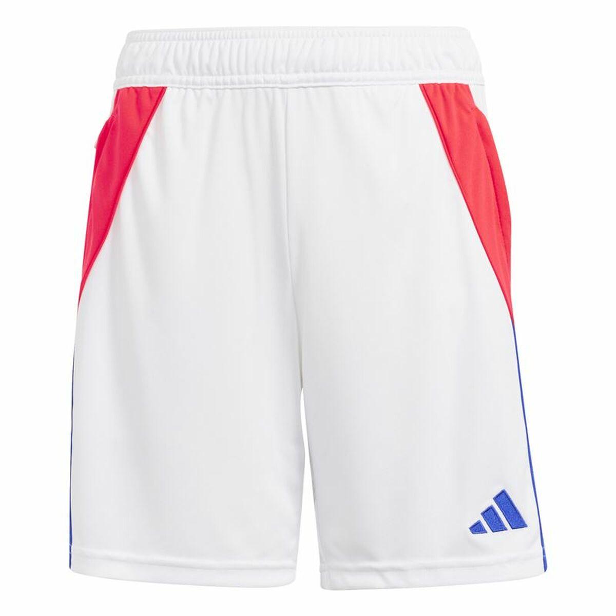 Adidas Tiro24 fodboldshorts til drenge, hvid (7-8 år)
