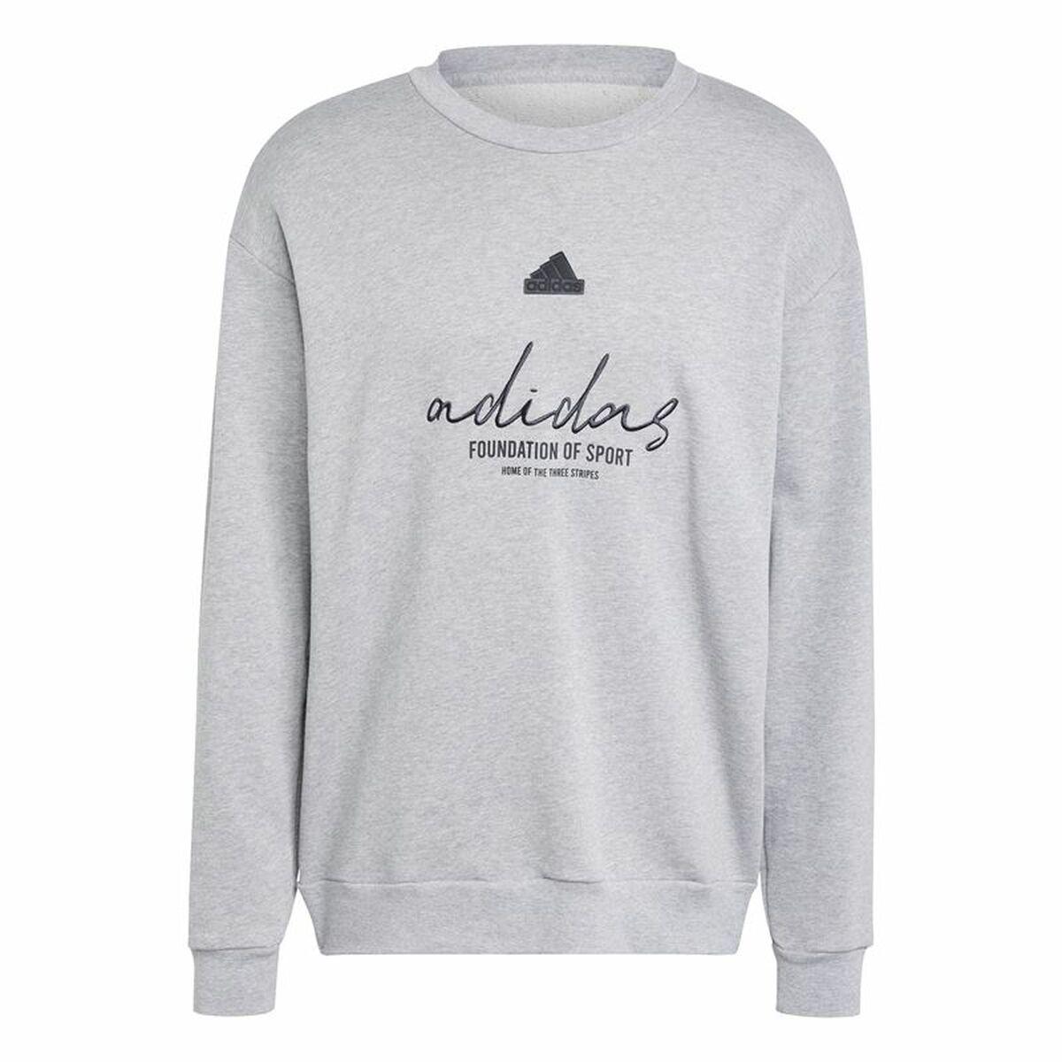 Adidas Brand Love French Terry sweatshirt til mænd, grå - L
